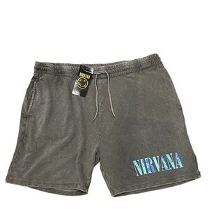Nirvana Charcoal Men’s Drawstring Shorts Size 3XL
